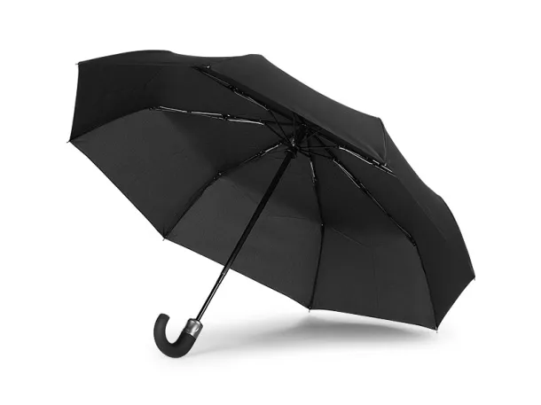 SMITH foldable windproof umbrella with automatic open/close function - CASTELLI Black