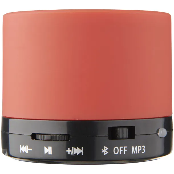 Duck cylinder Bluetooth® speaker with rubber finish Red