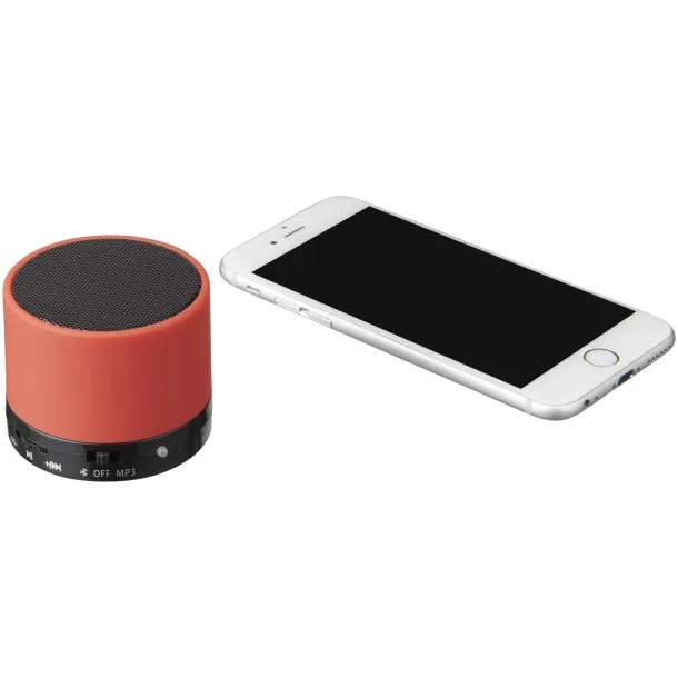 Duck cylinder Bluetooth® speaker with rubber finish Red