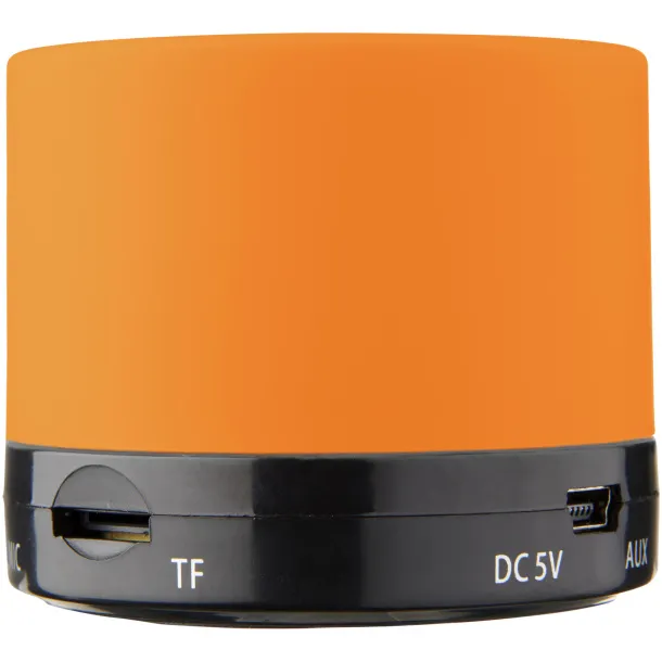 Duck cylinder Bluetooth® speaker with rubber finish Orange