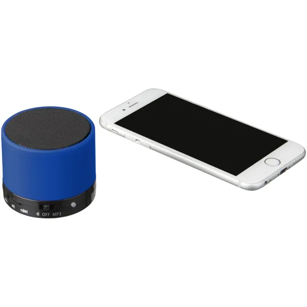 Duck cylinder Bluetooth® speaker with rubber finish Royal blue
