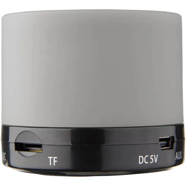 Duck cylinder Bluetooth® speaker with rubber finish Grey