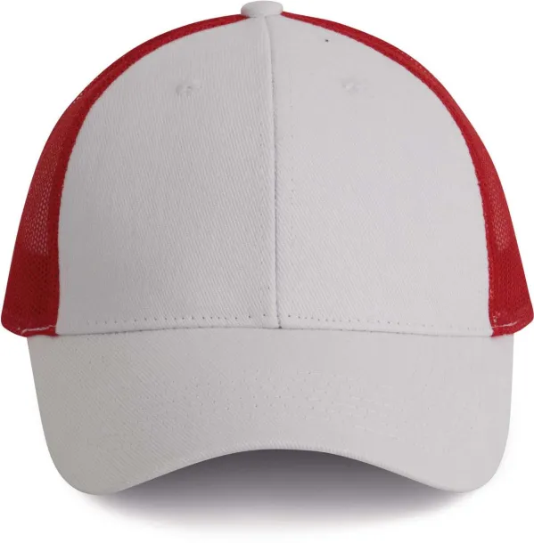  TRUCKER CAP - 6 PANELS - K-UP White Red