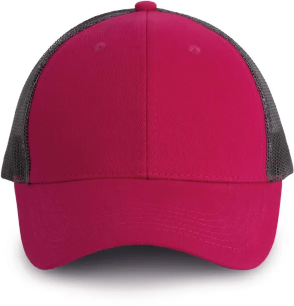  TRUCKER CAP - 6 PANELS - K-UP Fuchsia Tamno siva