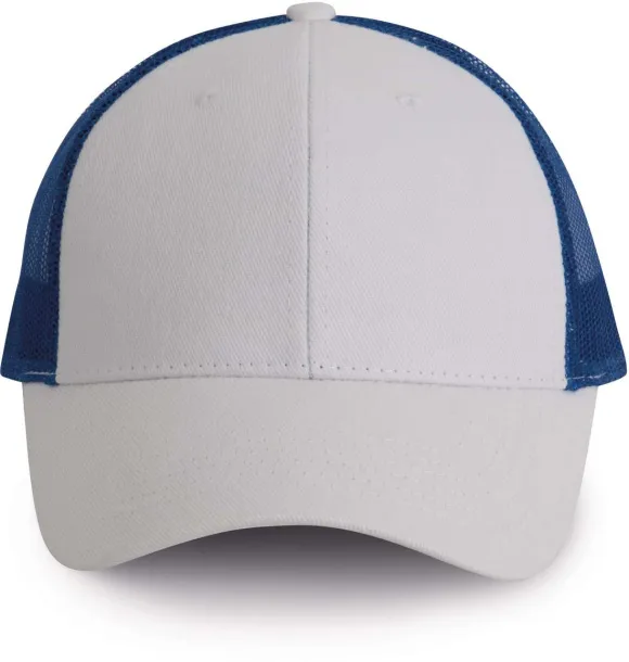  TRUCKER CAP - 6 PANELS - K-UP White Royal blue