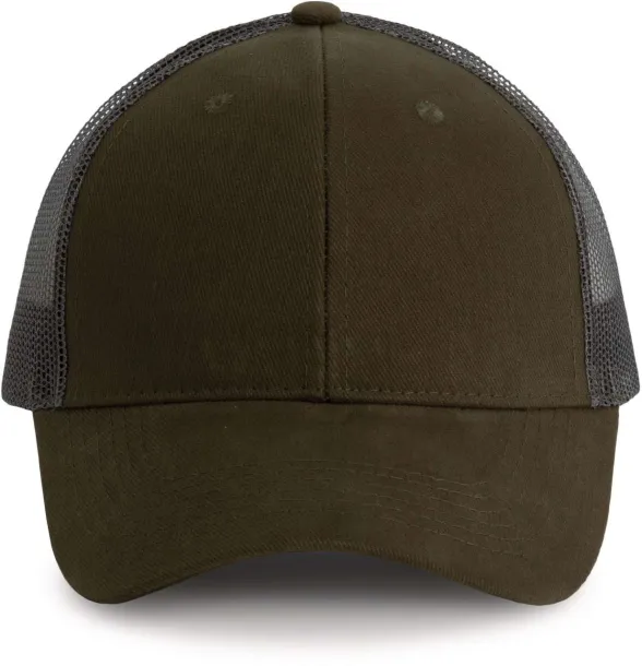  TRUCKER CAP - 6 PANELS - K-UP Tamno Kahki Tamno siva