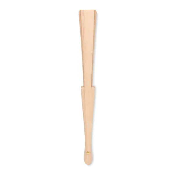 FANNY CORK wooden hand fan in cork finish Beige