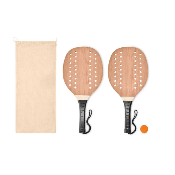 PALAS Rosewood beach tennis set Wood