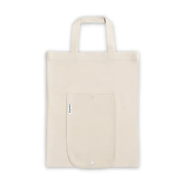 BEIRUT Sklopiva torba od recikliranog pamuka - 140 g/m² Prirodna