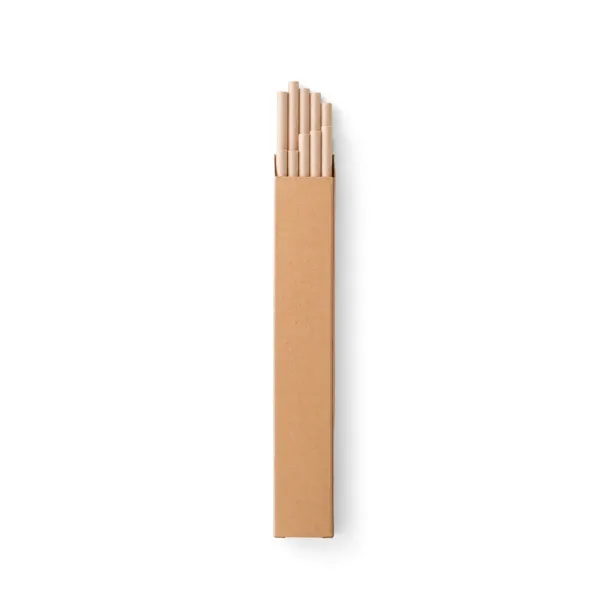 LAMONE Set of 10 kraft paper straws