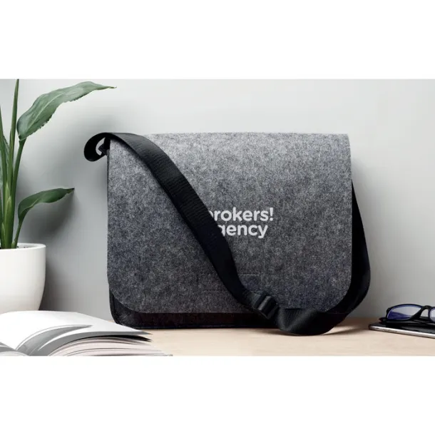 BAGLO RPET felt laptop bag Grey