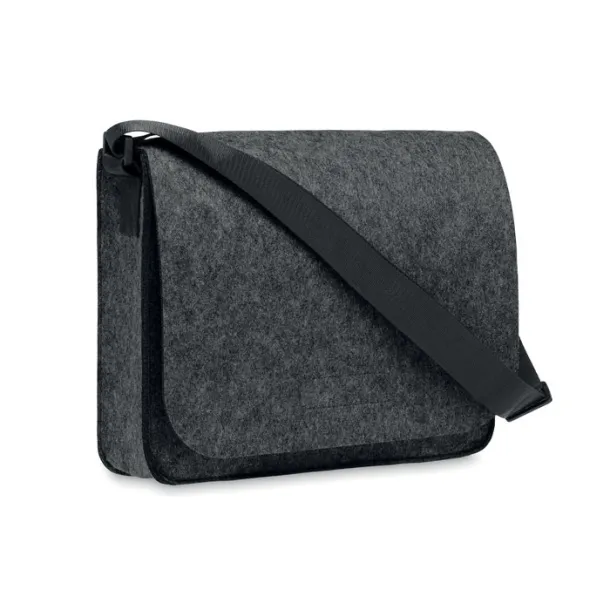 BAGLO RPET felt laptop bag stone grey