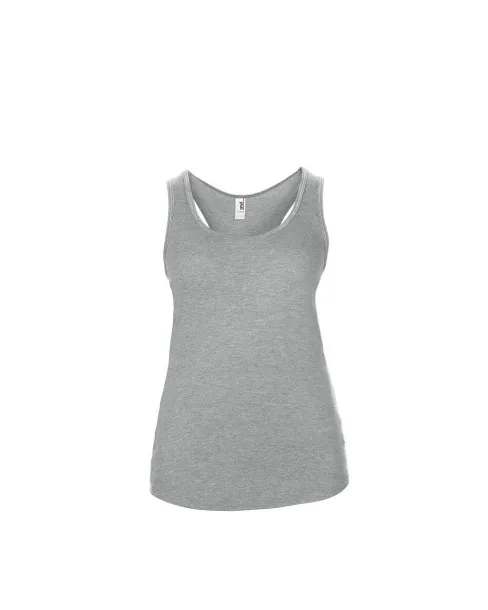  WOMEN’S TRI-BLEND RACERBACK TANK - Anvil Heather Grey