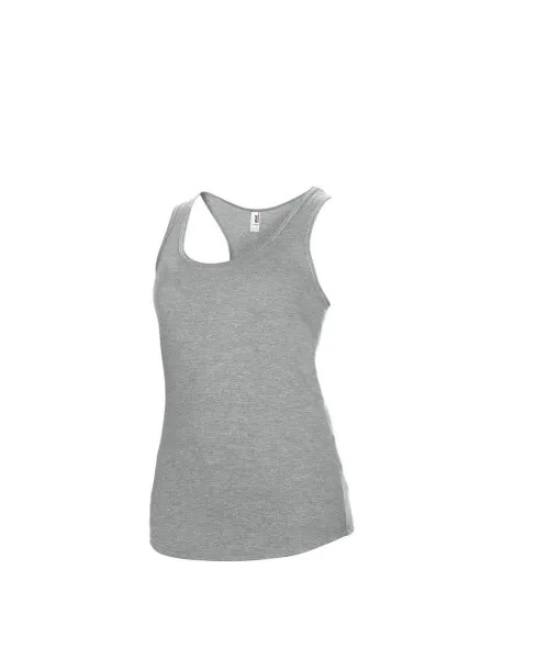  WOMEN’S TRI-BLEND RACERBACK TANK - Anvil Heather Grey