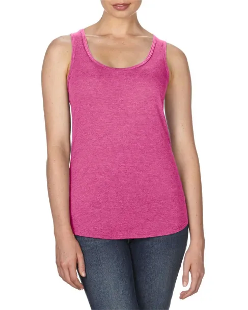  WOMEN’S TRI-BLEND RACERBACK TANK - Anvil Heather Raspberry