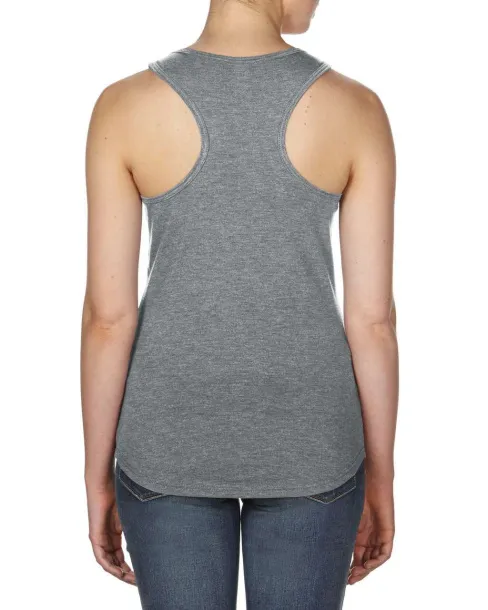  WOMEN’S TRI-BLEND RACERBACK TANK - Anvil Graphite Heather