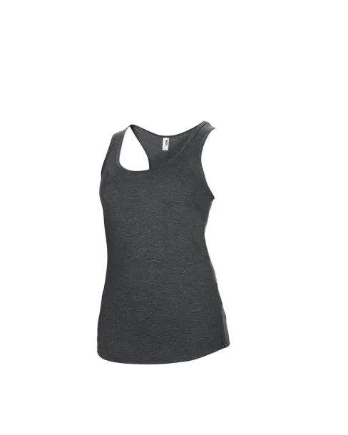  WOMEN’S TRI-BLEND RACERBACK TANK - Anvil Dark Heather