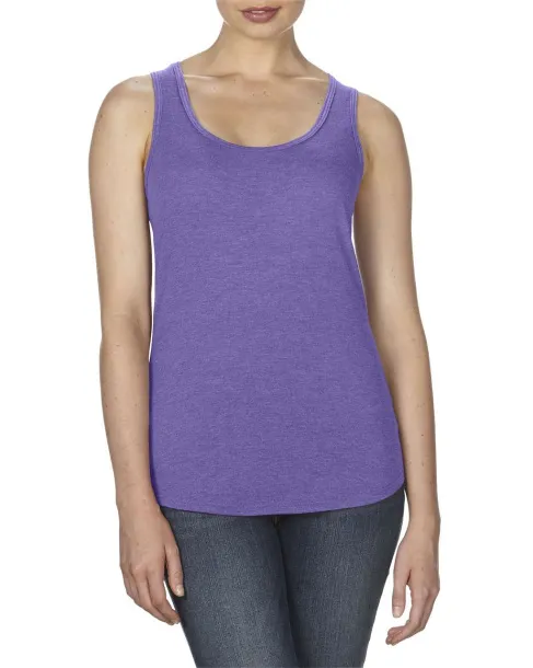  WOMEN’S TRI-BLEND RACERBACK TANK - Anvil Heather Purple