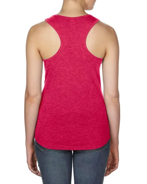  WOMEN’S TRI-BLEND RACERBACK TANK - Anvil Heather Red