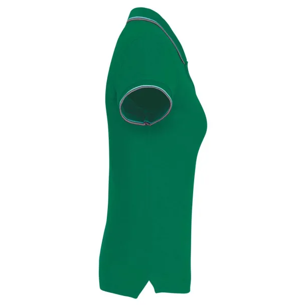  Ženska polo majica kratkih rukava - Kariban Kelly zelena Light Grey