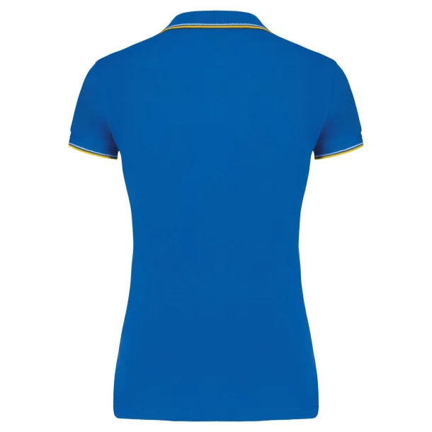  LADIES' SHORT-SLEEVED POLO SHIRT - Kariban Light Royal Blue Yellow