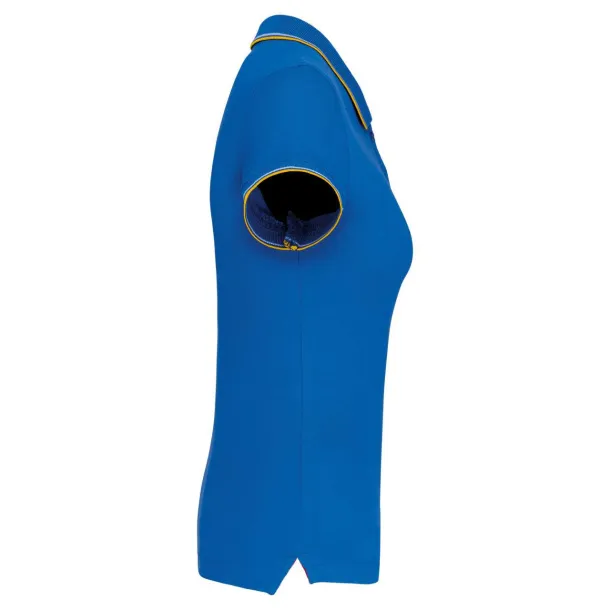  Ženska polo majica kratkih rukava, 220 g/m2 - Kariban Light Royal Blue Žuta
