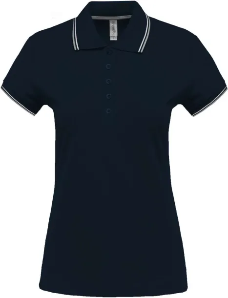  LADIES' SHORT-SLEEVED POLO SHIRT - Kariban Navy Light Grey