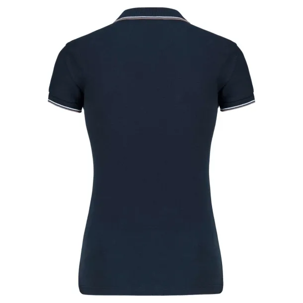  LADIES' SHORT-SLEEVED POLO SHIRT - Kariban Navy Light Grey