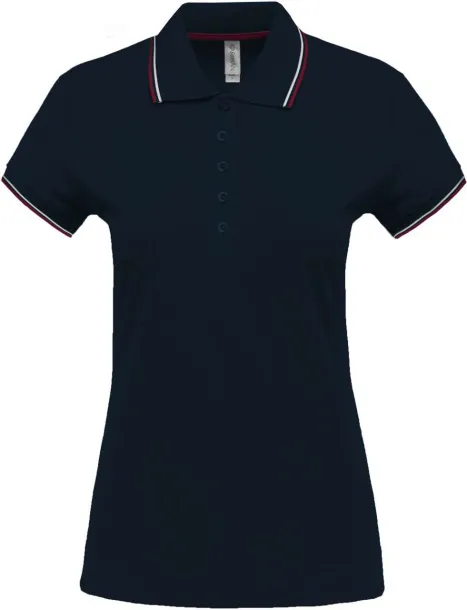  LADIES' SHORT-SLEEVED POLO SHIRT - Kariban Navy Wine