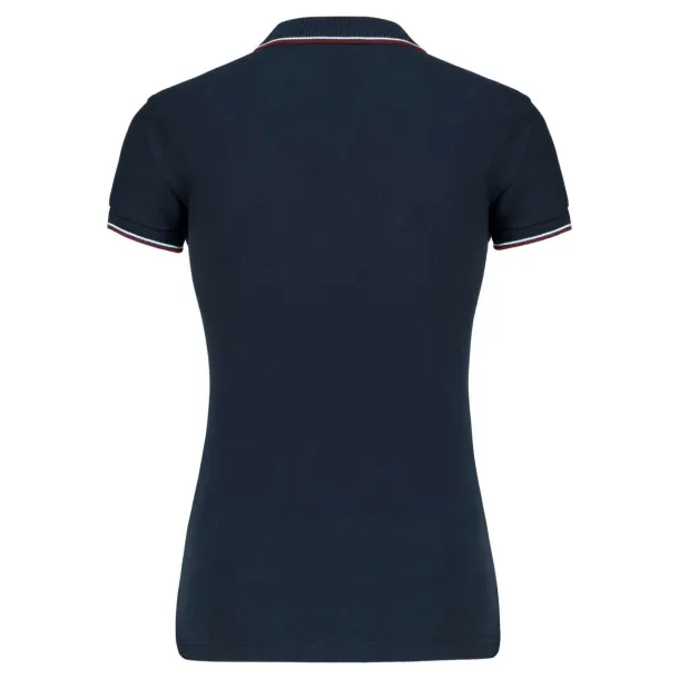  LADIES' SHORT-SLEEVED POLO SHIRT - Kariban Navy Wine