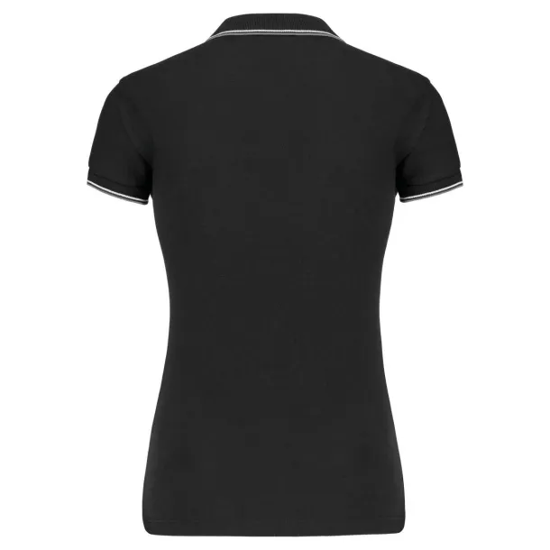  LADIES' SHORT-SLEEVED POLO SHIRT - Kariban Black Light Grey