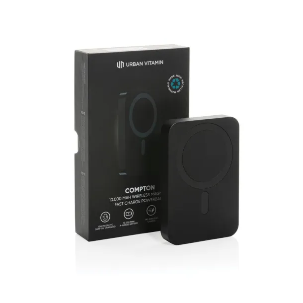  Urban Vitamin Compton prijenosna baterija od RCS plastike/aluminja, 10 000 mAh - Urban Vitamin Crna