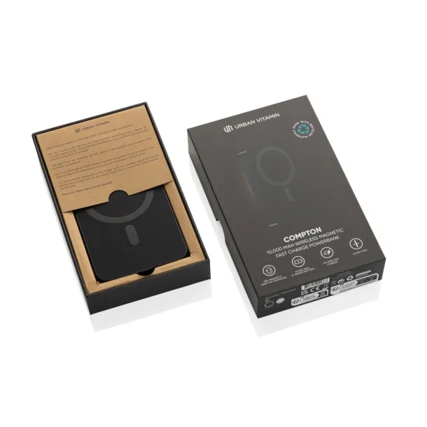  Urban Vitamin Compton prijenosna baterija od RCS plastike/aluminja, 10 000 mAh - Urban Vitamin Crna
