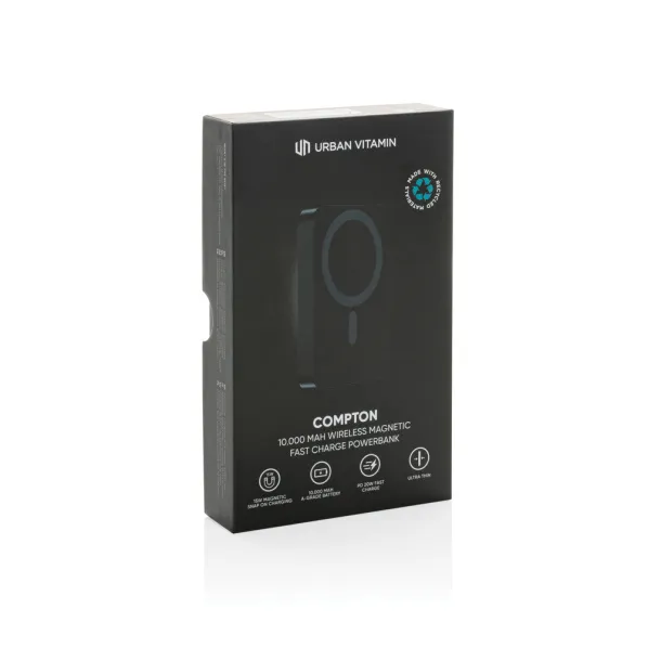  Urban Vitamin Compton prijenosna baterija od RCS plastike/aluminja, 10 000 mAh - Urban Vitamin Crna