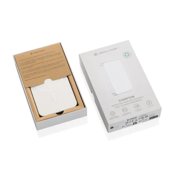  Urban Vitamin Compton prijenosna baterija od RCS plastike/aluminja, 10 000 mAh - Urban Vitamin Srebrna