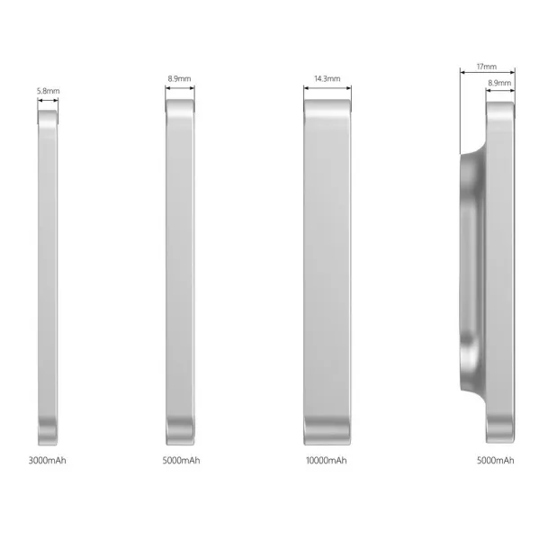  Urban Vitamin Compton prijenosna baterija od RCS plastike/aluminja, 10 000 mAh - Urban Vitamin Srebrna