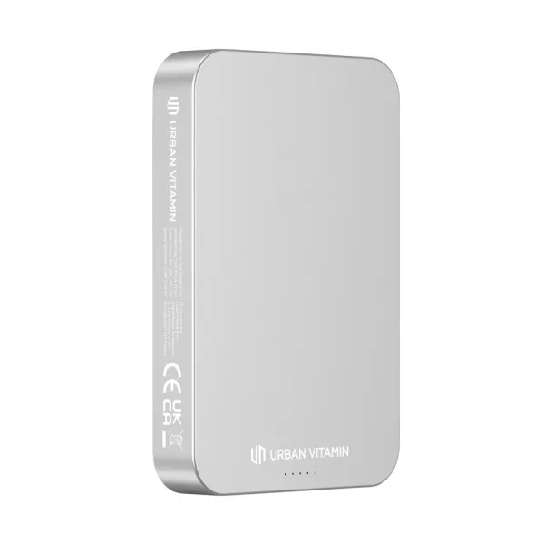  Urban Vitamin Compton prijenosna baterija od RCS plastike/aluminja, 10 000 mAh - Urban Vitamin Srebrna