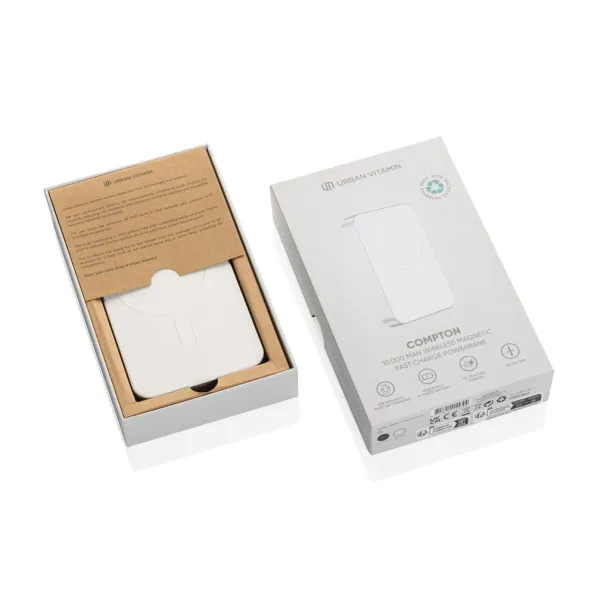 Urban Vitamin Compton prijenosna baterija od RCS plastike/aluminja, 10 000 mAh - Urban Vitamin Srebrna