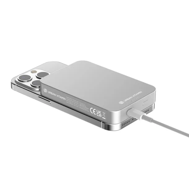  Urban Vitamin Compton prijenosna baterija od RCS plastike/aluminja, 10 000 mAh - Urban Vitamin Srebrna
