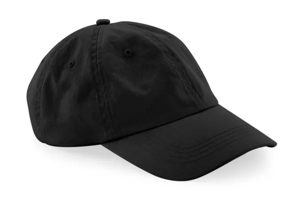  Organic Cotton 6 Panel Dad Cap - Beechfield Black