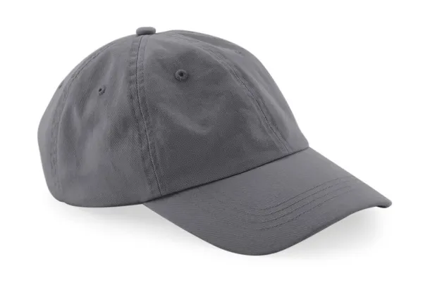  Organic Cotton 6 Panel Dad Cap - Beechfield Graphite Grey