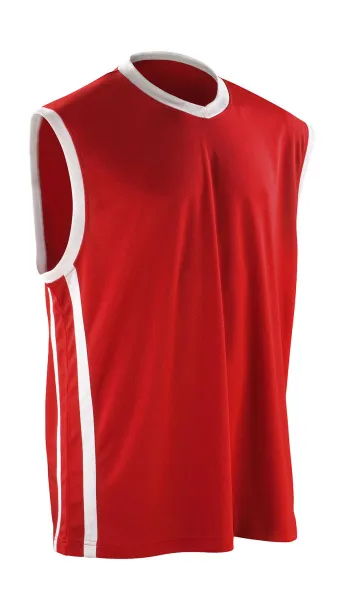  Men's Quick Dry Basketball Top - Spiro Crvena Bijela