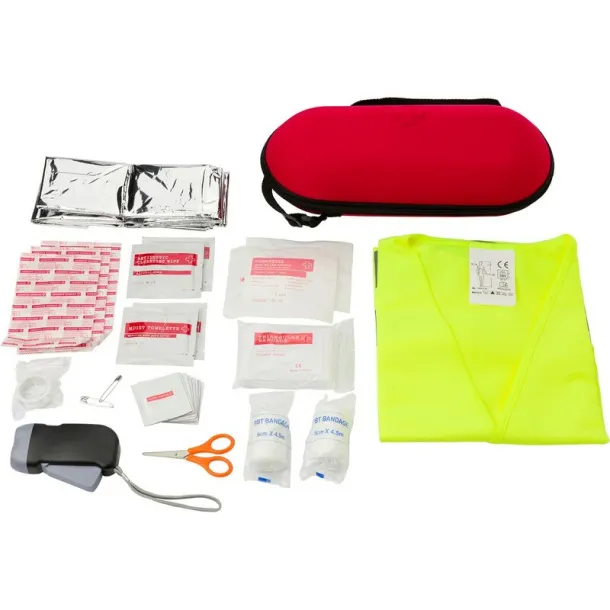  Car emergency first aid kit, 40 pcs red