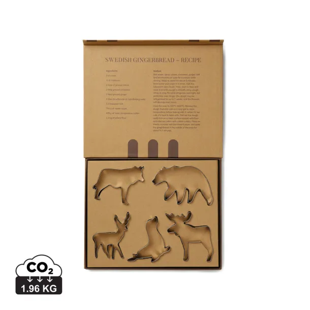  VINGA Nordic big 5 cookie cutter 5-piece set - Vinga Grey 