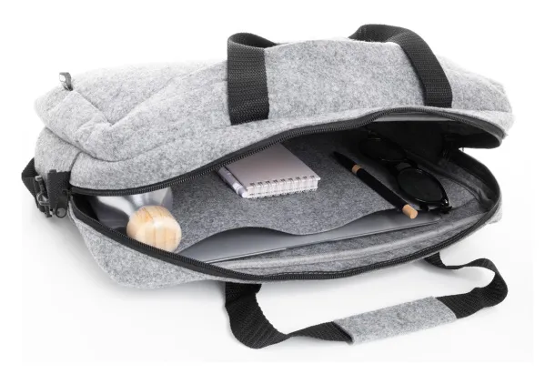 Refelt Docu torba za dokumente RPET filca, 15" Siva