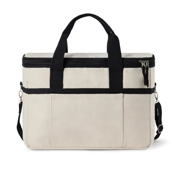  VINGA Volonne AWARE™ rashladna torba od recikliranog platna - Vinga off white, black Crna