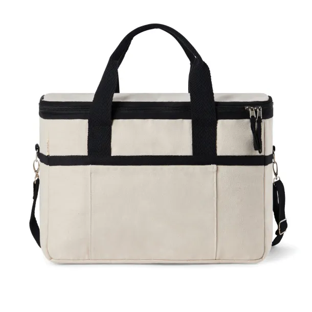  VINGA Volonne AWARE™ rashladna torba od recikliranog platna - Vinga off white, black Crna
