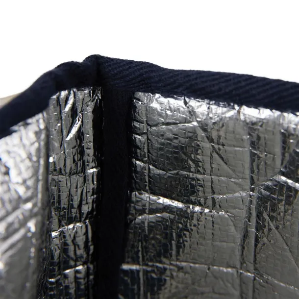  VINGA Volonne AWARE™ recycled canvas cooler basket - Vinga blue, off white 11-0606 TPG