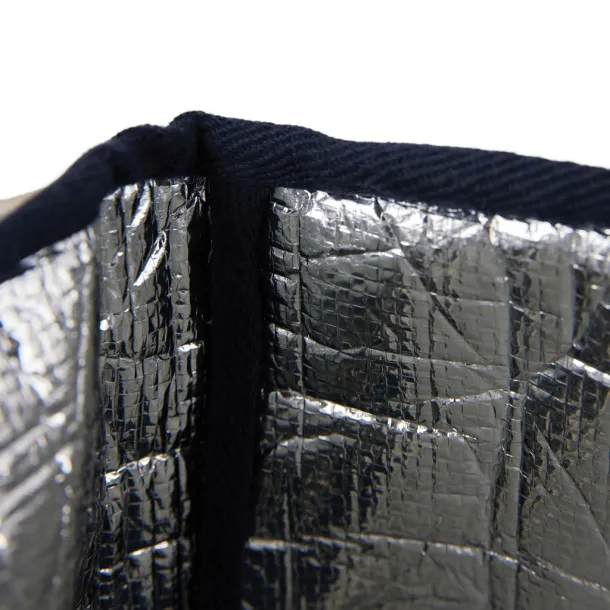  VINGA Volonne AWARE™ recycled canvas cooler basket - Vinga blue, off white 11-0606 TPG