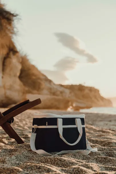  VINGA Volonne AWARE™ rashladna torba od recikliranog platna - Vinga blue, off white 11-0606 TPG